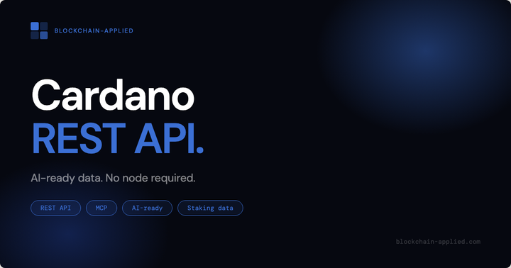 Low-latency REST API to query Cardano blockchain, AI-ready for agents through MCP server.